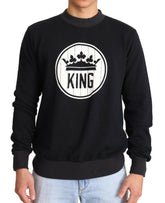 Dolce & Gabbana Blue Crown King Cotton Pullover Sweater -   -  Dolce & Gabbana.